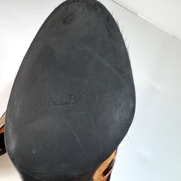 Talbots Womens Heel Size 6 Leopard Print Calf Hair Pump Brown Animal Print - Picture 8 of 9